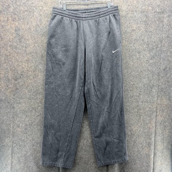 Nike Other - Nike Pants Men Large Grey Athletic Swoosh Fleece Sweat Cotton Club Straight